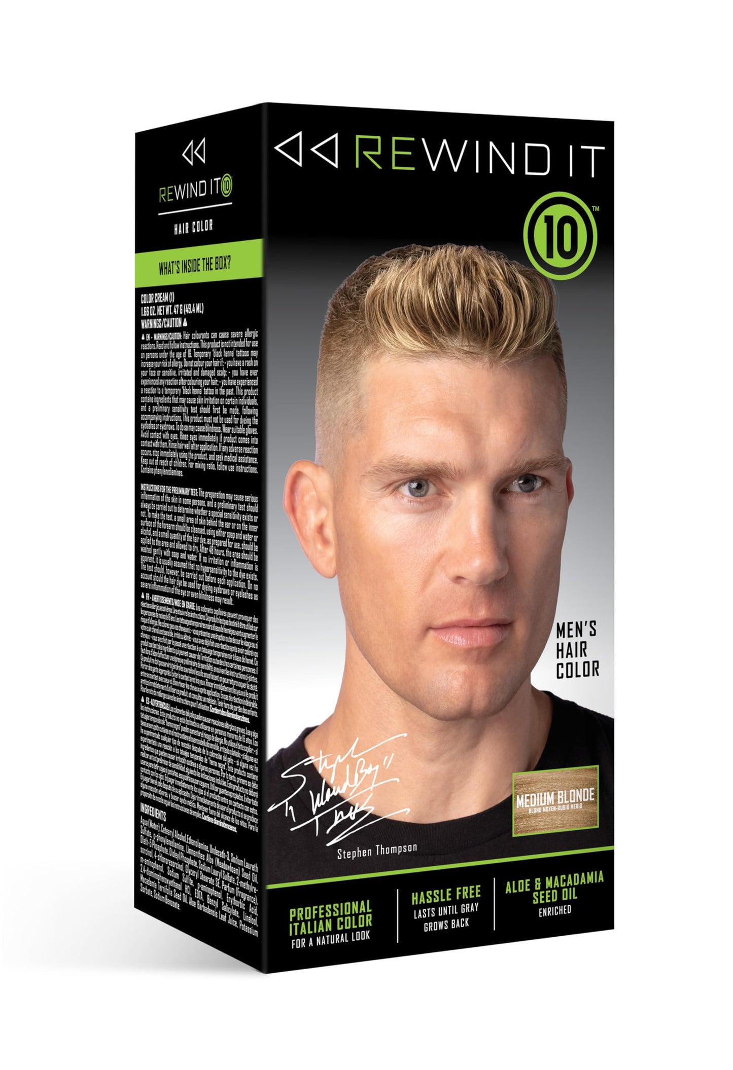 REWIND IT 10 Medium Blonde Men's Hair Color Beauty & Personal Care REWIND IT 10
