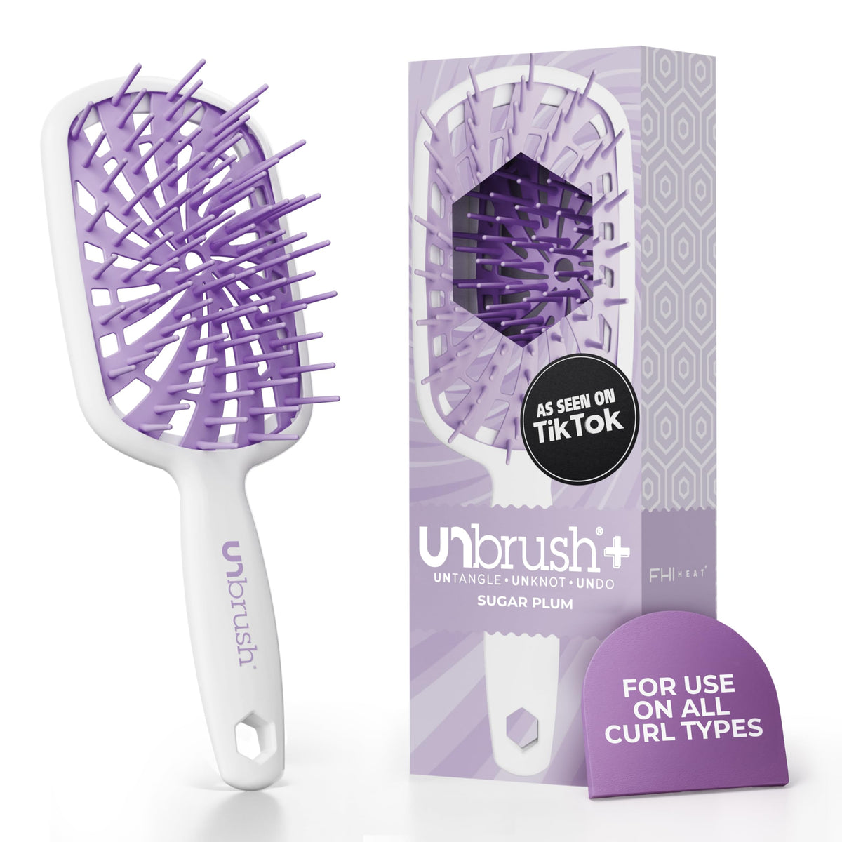 FHI Heat UNbrush Plus Detangling Brush for Fine & Fragile Hair
