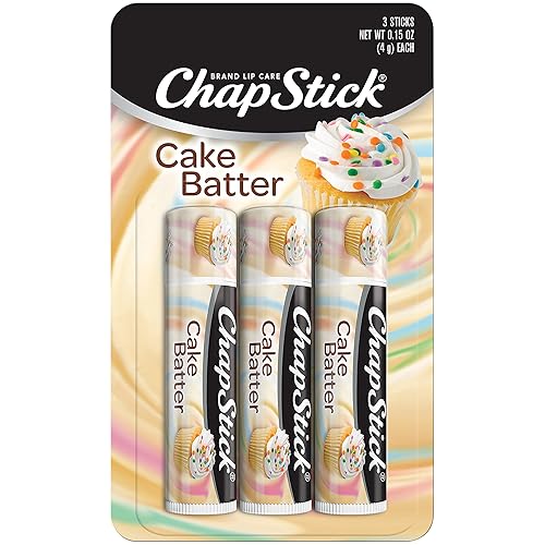 ChapStick Cake Batter Limited Edition Flavored Lip Balm Tubes - 0.15 Oz (Pack of 3) Beauty & Personal Care ChapStick