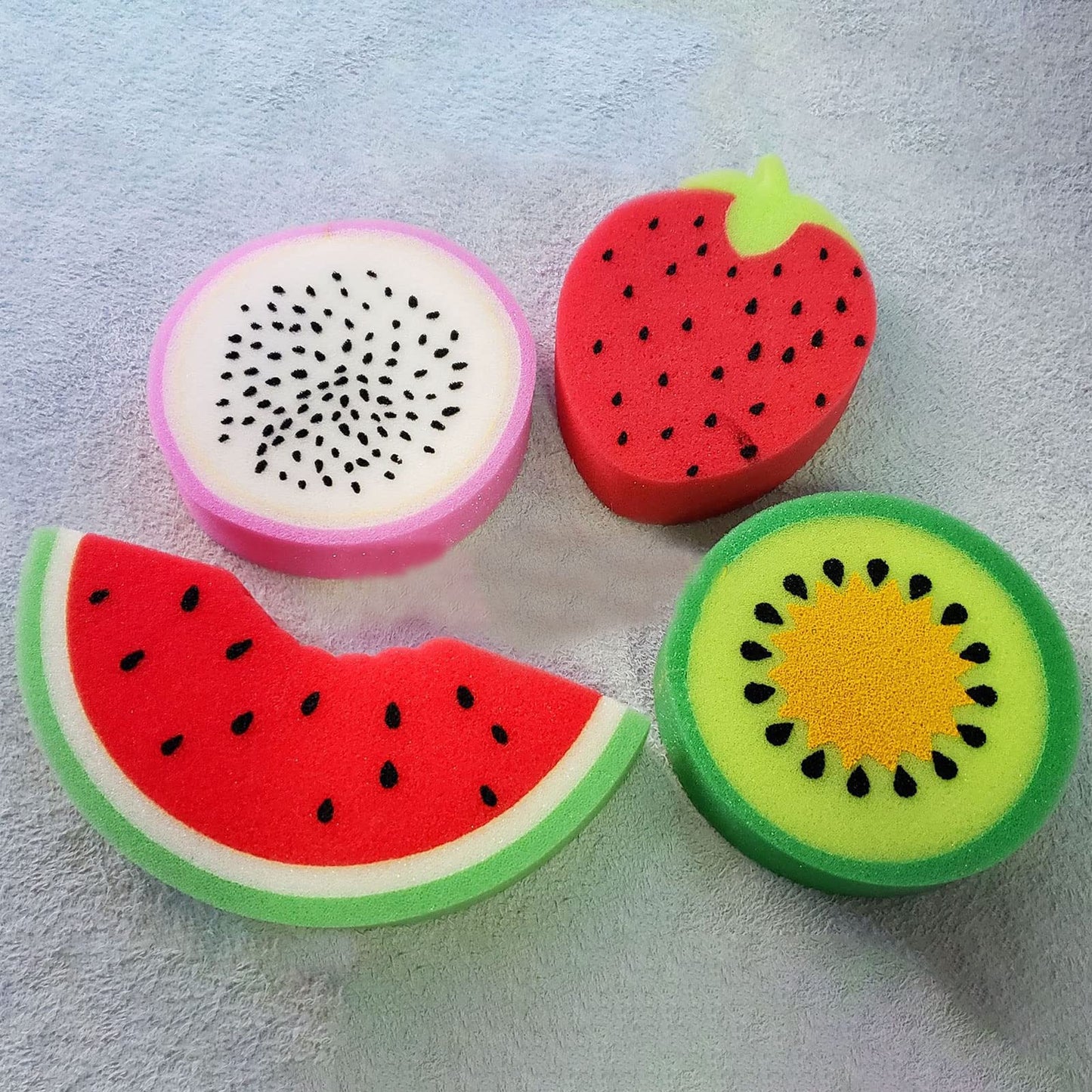 Fruit Shaped Exfoliate Soft Sponge Body Scrubber Bath Scrub Removal Tool Sponge Shower Brush Beauty and Personal Care Hxyxbnhno