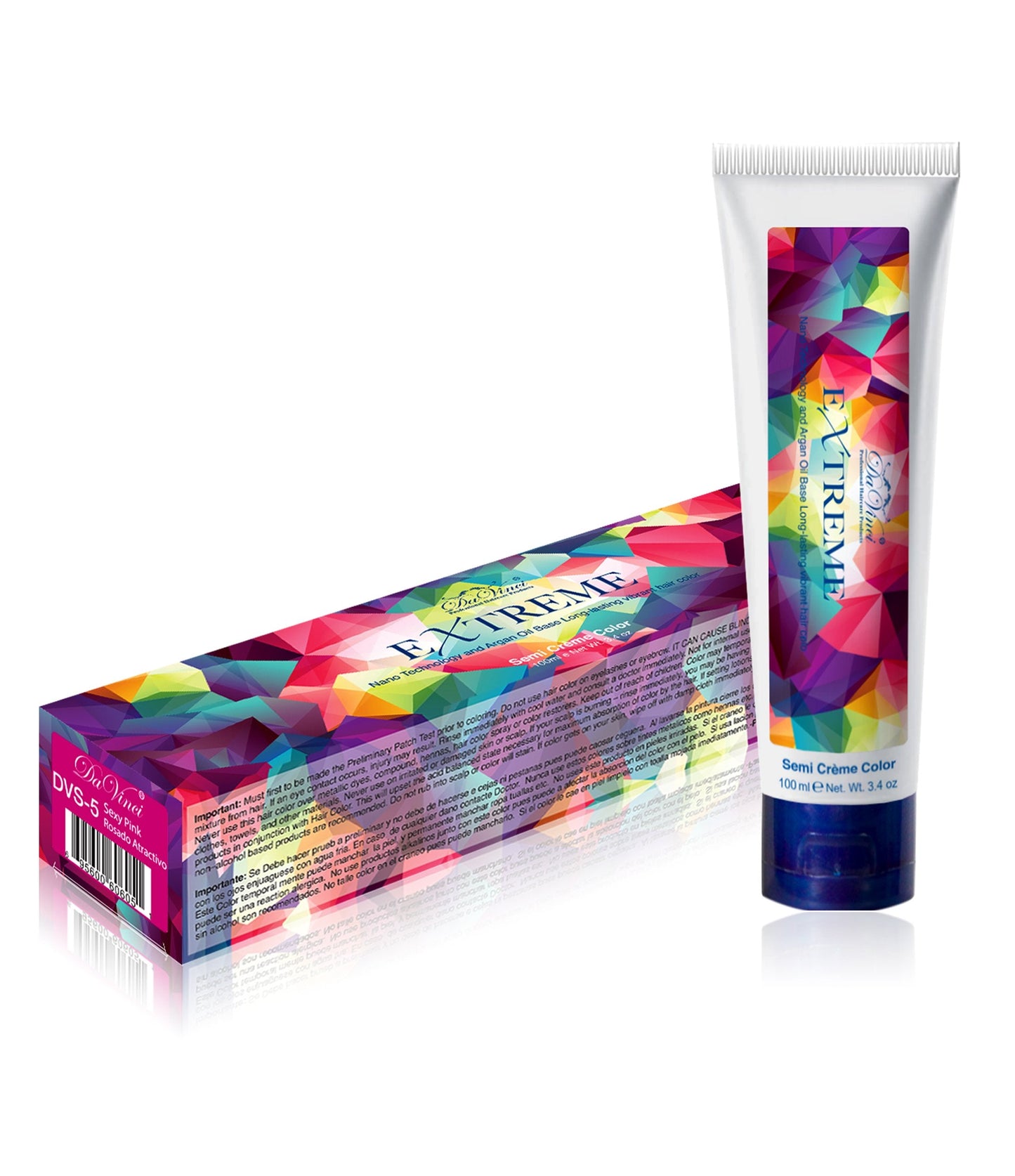Da Vinci Extreme Semi Hair Colors(3.4oz) (DVS4_Cotton Candy) Beauty & Personal Care Da Vinci Haircare