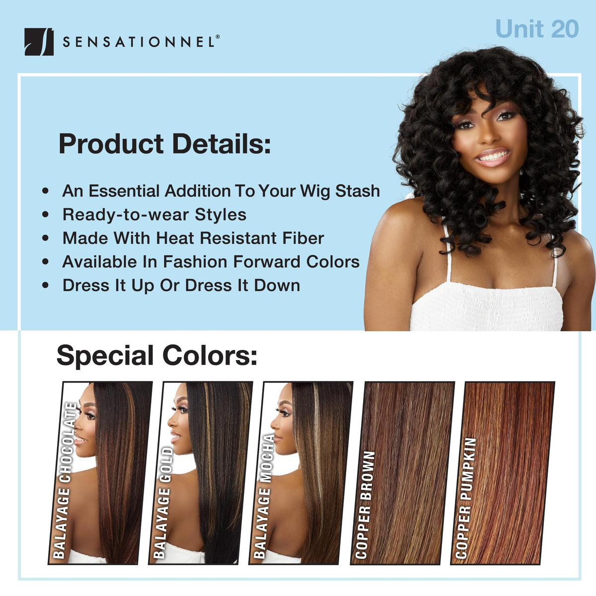 Sensationnel Dashly Wig-Unit 20, BALAYAGEMOCHA