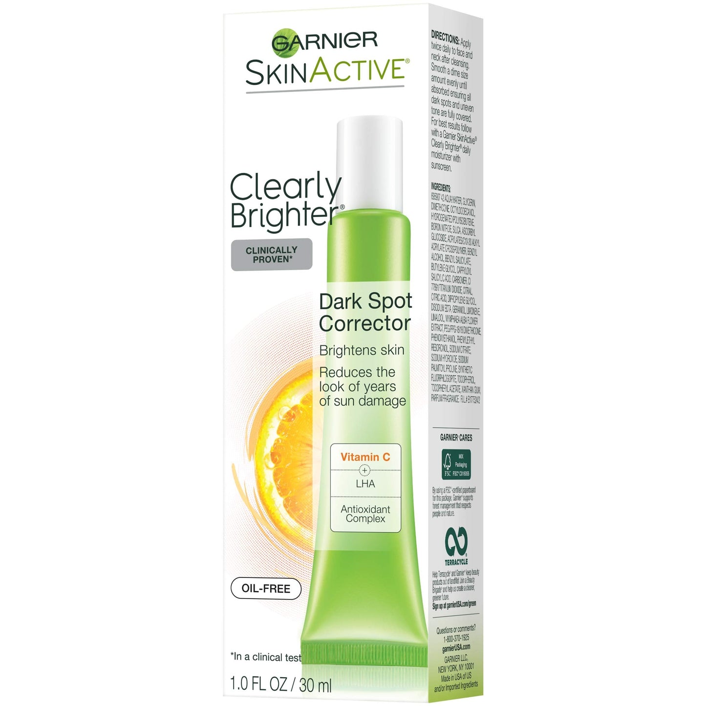 Garnier SkinActive Clearly Brighter Dark Spot Corrector with Vitamin C, 1 Fl Oz, (30mL), 1 Count (Packaging May Vary) Beauty & Personal Care Garnier