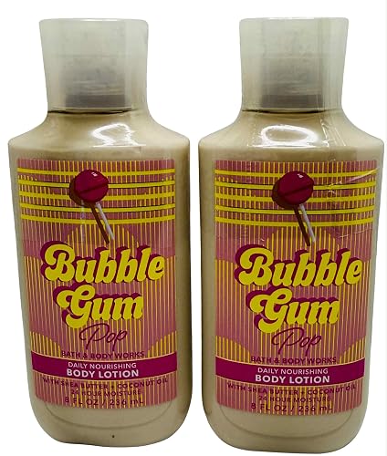 Bath & Body Works Bubblegum Pop Body Lotion 8 Ounces Each Pack of 2 Beauty & Personal Care Bath & Body Works