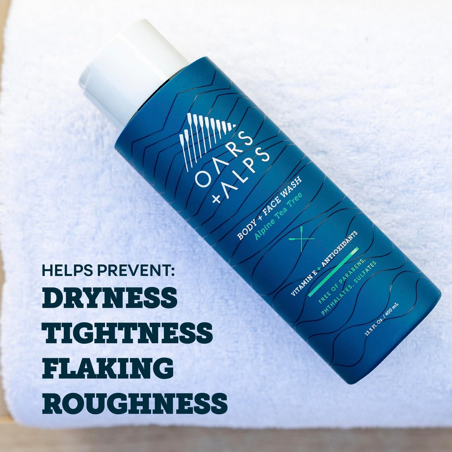 Oars + Alps Body and Face Wash for Men, Mens Body Wash & Face Cleanser with Vitamin E and Antioxidants, Moisturizing, Hydrating, Paraben & Sulfate Beauty & Personal Care Oars + Alps