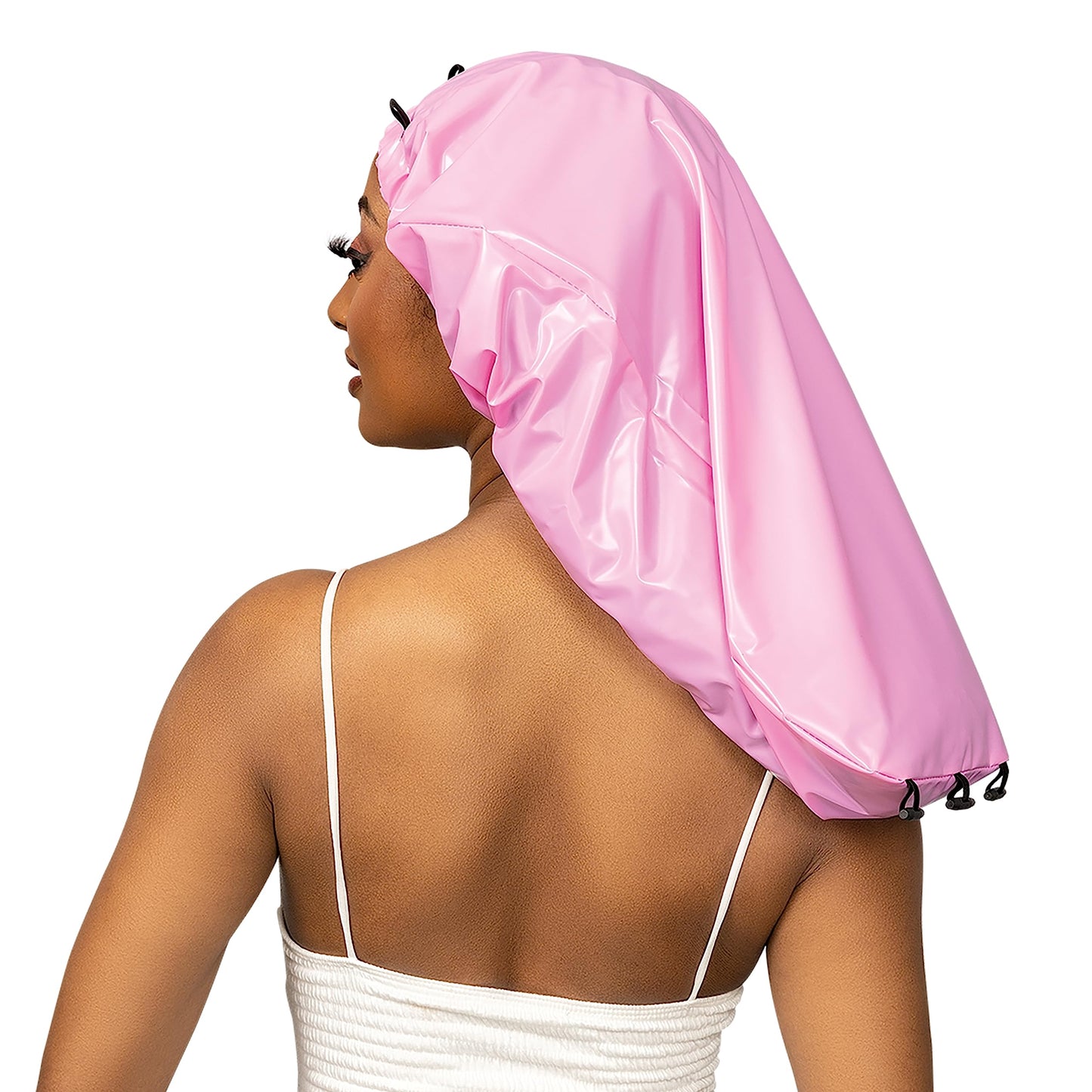 Esha Girl - Shower Cap for Extra Long Hair, Braids, Locs, Twists - Waterproof - Snug Fit Guarantees No Leaks - Easy Button Up (Light Blue, X-Long (30" Beauty and Personal Care Esha