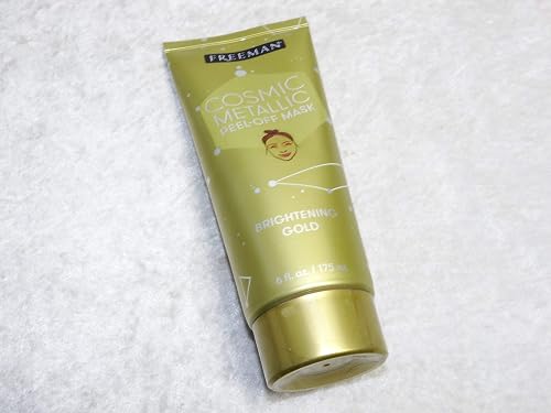 Cosmic Metallic Peel-Off Mask - Brightening Gold by Freeman for Women - 6 oz Mask Beauty & Personal Care Freeman