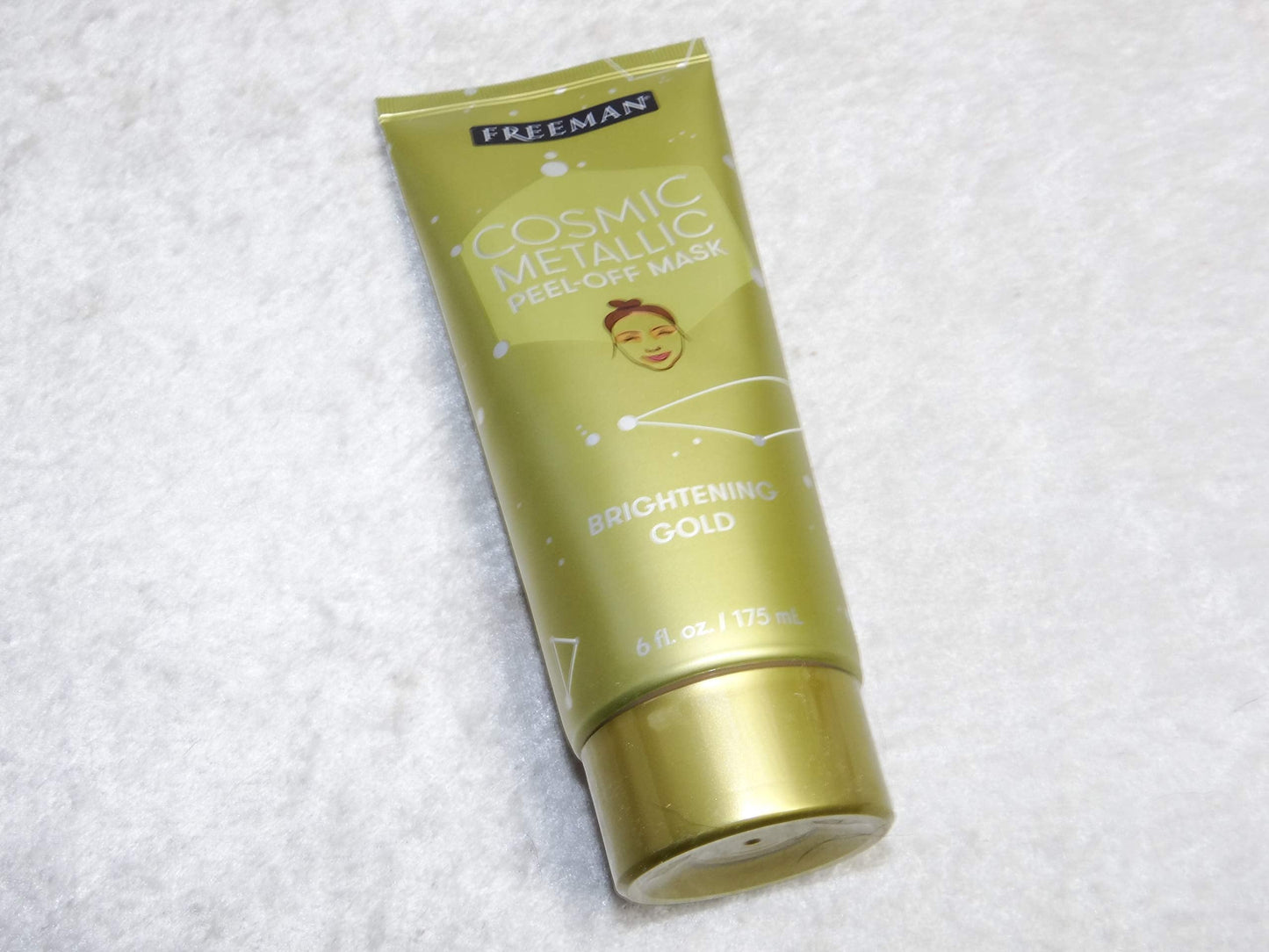 Cosmic Metallic Peel-Off Mask - Brightening Gold by Freeman for Women - 6 oz Mask Beauty & Personal Care Freeman