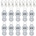 allydrew 10 Pack Chapstick Holder Keychain, Keyring for Lip Balm Lip Gloss Lipstick with 10 Pieces Metal Keyring Clasps, Volleyball Beauty & Personal Care allydrew