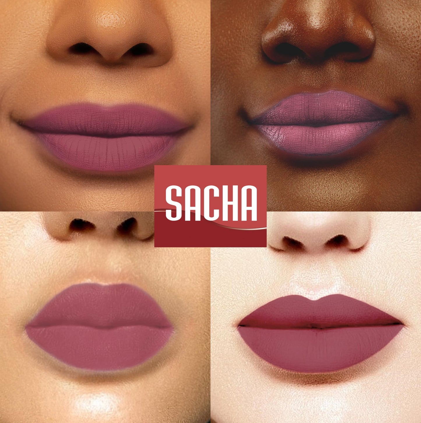 Sacha Cosmetics Intense Matte Lip Velvet Liquid Lipstick, Long-Lasting Velvet Matte Finish, 0.2 fl oz, Leading Lady Beauty & Personal Care Sacha Cosmetics