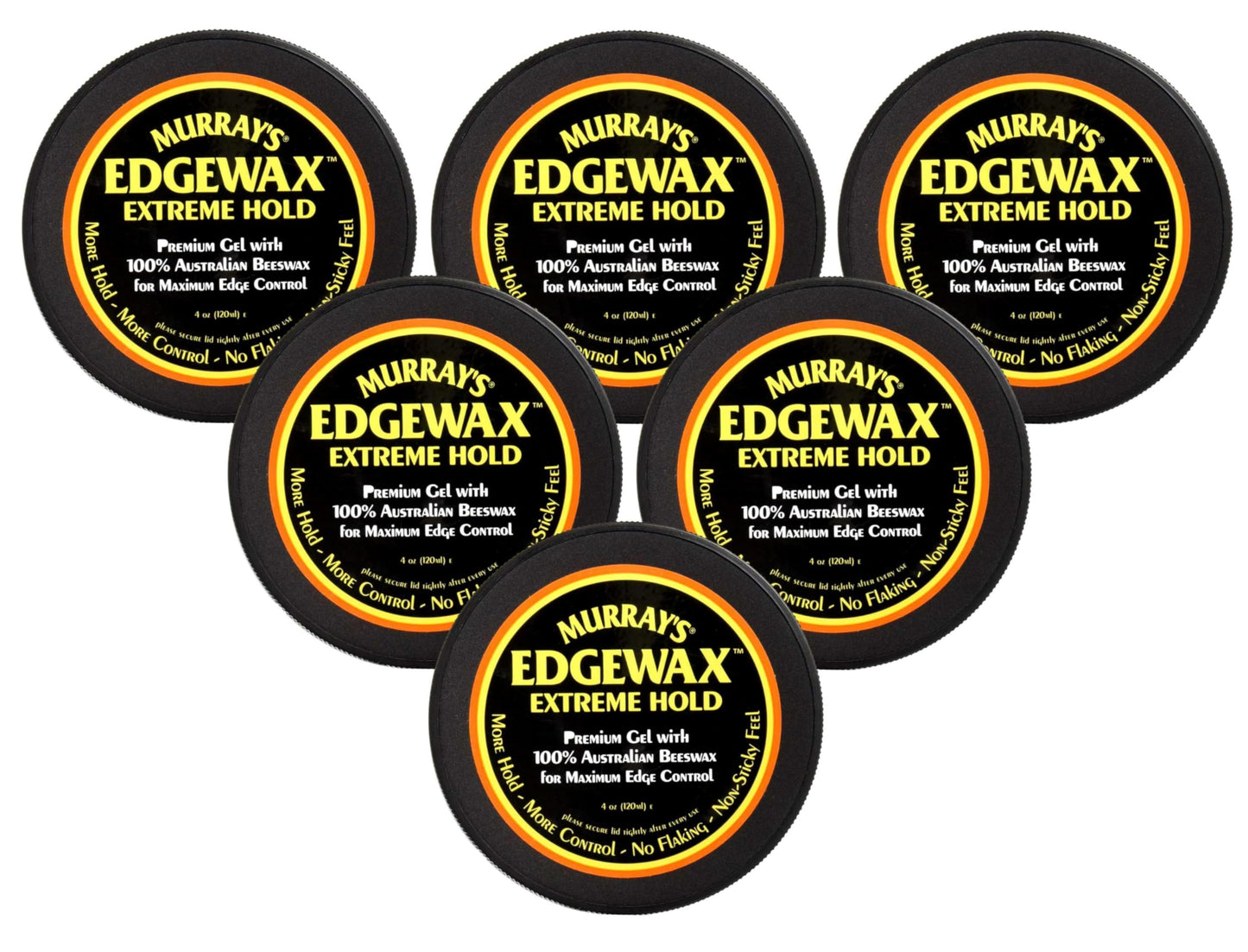 Murrays Edgewax Gel 4 Ounce Jar Extreme Hold (120ml) (6 Pack) Beauty & Personal Care Murrays