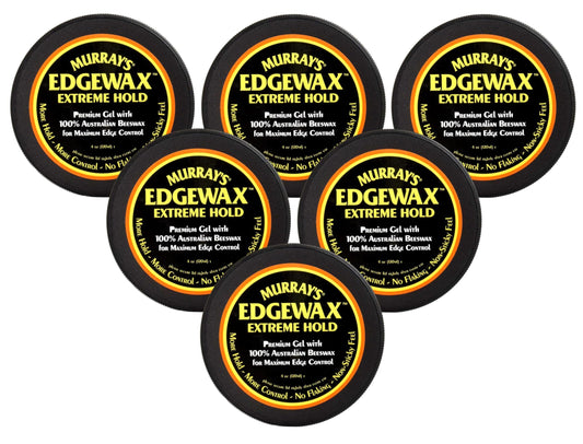 Murrays Edgewax Gel 4 Ounce Jar Extreme Hold (120ml) (6 Pack) Beauty & Personal Care Murrays