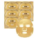 AICHUN BEAUTY 24K Gold Face Mask - Collagen Gel Face Mask Sheet Patch to Reduce the Look of Fine Lines & Wrinkles - Hydrating Face Gel Mask for All Beauty & Personal Care AICHUN BEAUTY