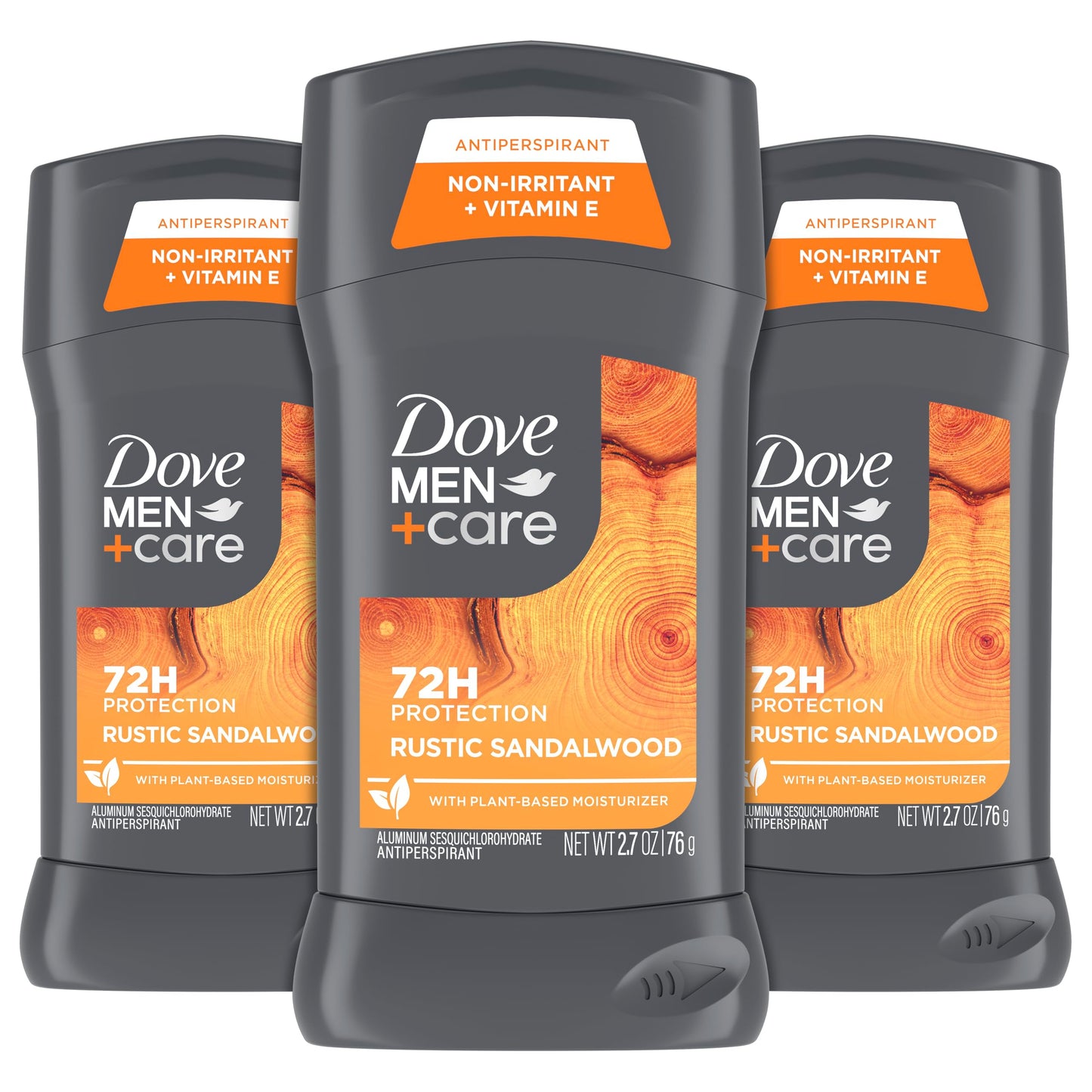 Dove Men+Care Antiperspirant 3 Pack Rustic Sandalwood Deodorant for Men 2.7oz Beauty and Personal Care DOVE MEN + CARE