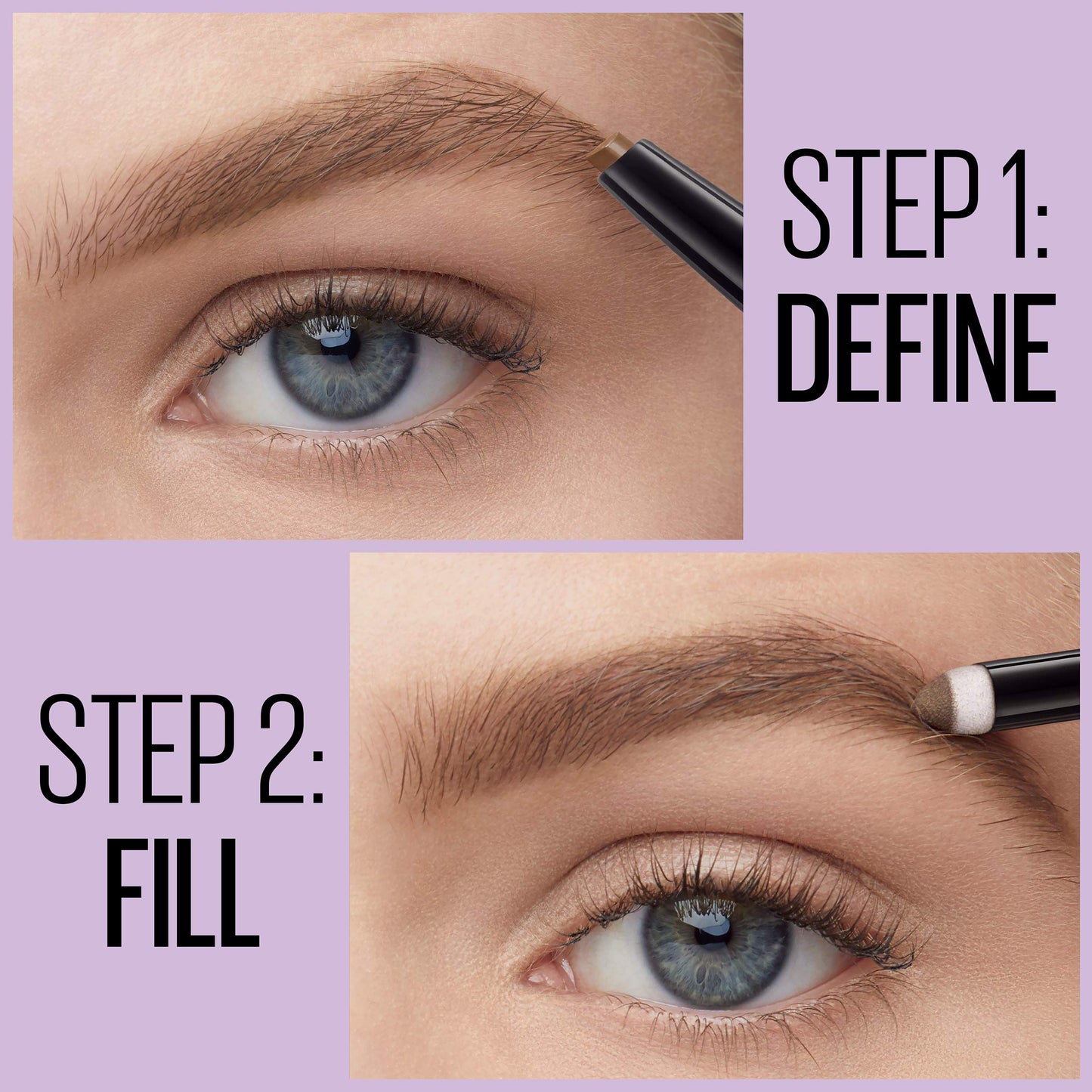 Maybelline Express Brow 2-In-1 Pencil and Powder Eyebrow Makeup, Deep Brown, 1 Count Beauty & Personal Care MAYBELLINE