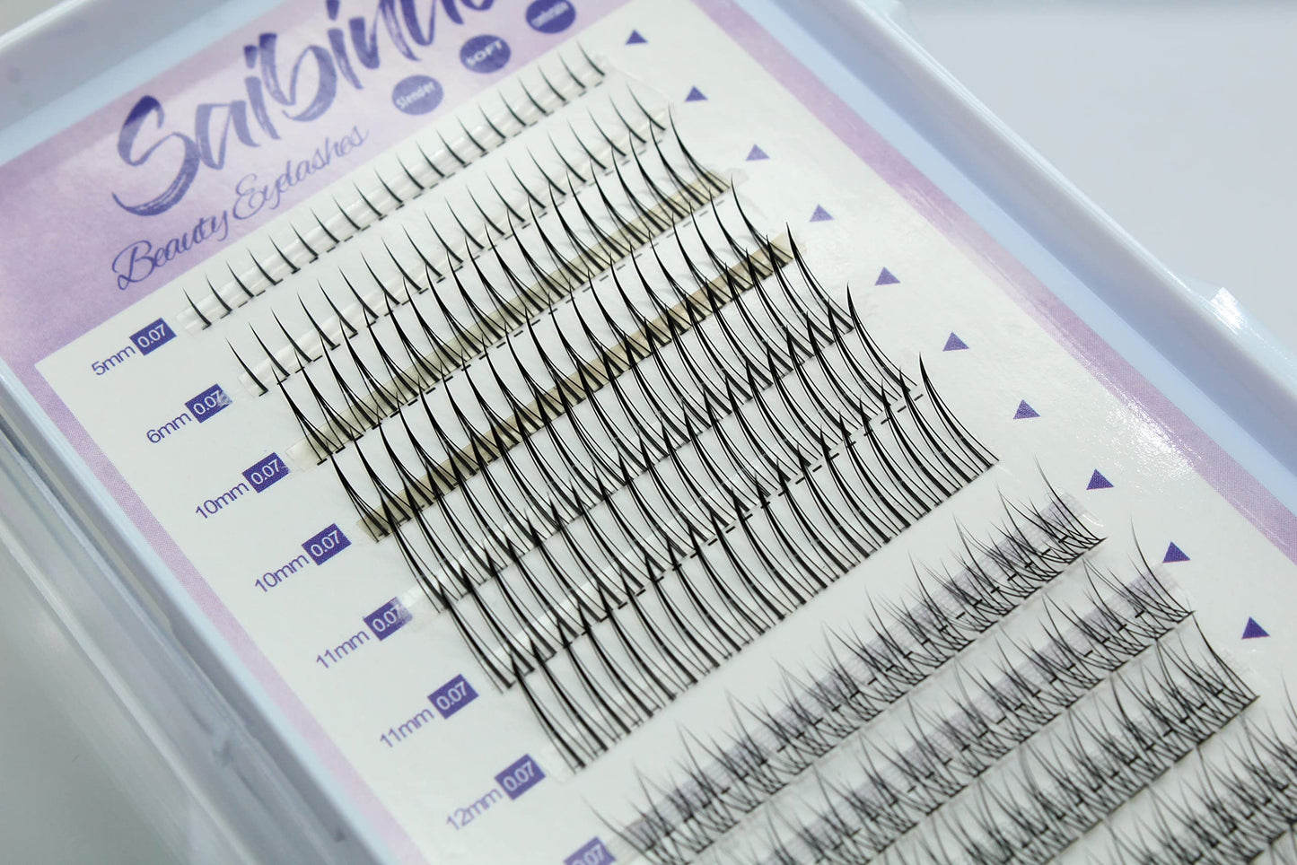 Saibinuo 240pcs Mixed Pack C Curl False Eyelash Extension Individual Lashes Lower Bottom Lash (5-6mm) Fairy Style A Shape (10-12mm) Fish Tail (9-11mm) Beauty & Personal Care OAWLY
