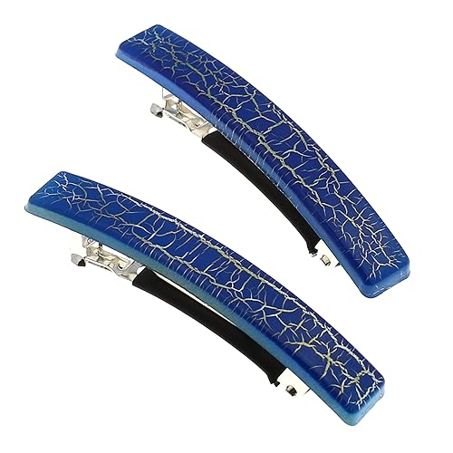 Camila Paris CP2956 French Hair Barrette Clip for Girls, Set of 2 Rubberized Metal Clasp Strong Hold Grip Hair Clips for Women, No Slip and Durable Beauty & Personal Care Camila