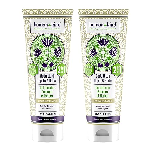Human+Kind Body Wash - Apple and Herbs Unisex 8.45 oz - Pack of 2 Beauty & Personal Care Human+Kind