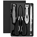 NORCHAN Large Nail Clippers Set, 5-Piece Sharp Toenail and Fingernail Clippers with Nail File, Ideal for Men and Women (Premium, Big Size, Heavy-Duty Beauty & Personal Care Norchan