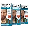 Just For Men Mustache & Beard, Beard Dye for Men with Brush, With Keratin Biotin Aloe and Coconut Oil for Healthy Facial Hair - Light Red Brown, M-27 Beauty & Personal Care Just for Men