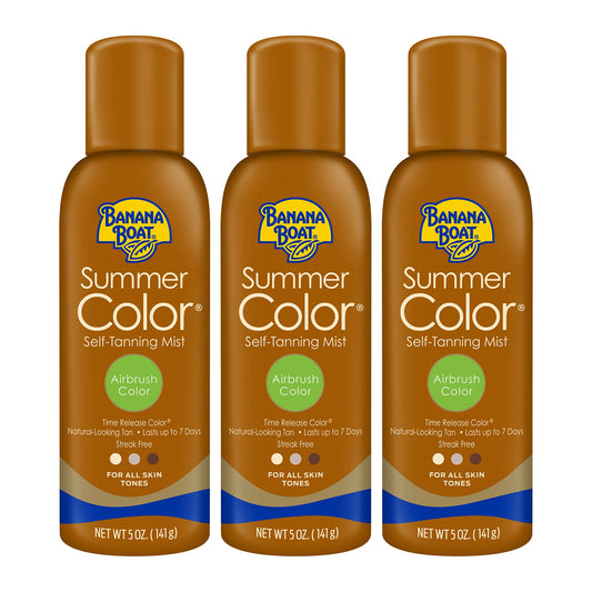 Banana Boat Self Tanning Spray for All Skin Tones, Airbrush Color, Reef Friendly, 5 Ounce - Pack of 3 Beauty & Personal Care Banana Boat