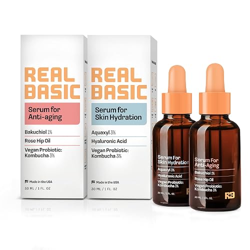 Real Basic Smooth It Out! Anti-Aging Skin Duo 2-PC Set - Includes our Serum for Anti-Aging and Serum for Hydration Beauty & Personal Care REAL BASIC