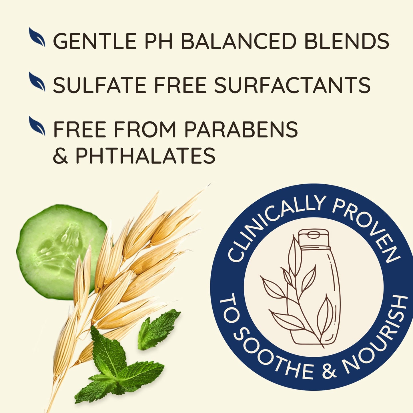 Aveeno, Fresh Greens Blend Sulfate-Free Shampoo with Rosemary, Peppermint & Cucumber to Thicken & Nourish, Clarifying & Volumizing Shampoo for Thin or Beauty & Personal Care Aveeno