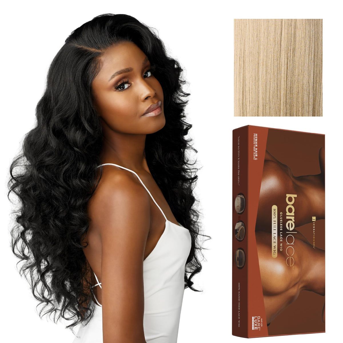 Sensationnel Bare Lace FullLaceWig-Unit 4, BEIGEBLONDE