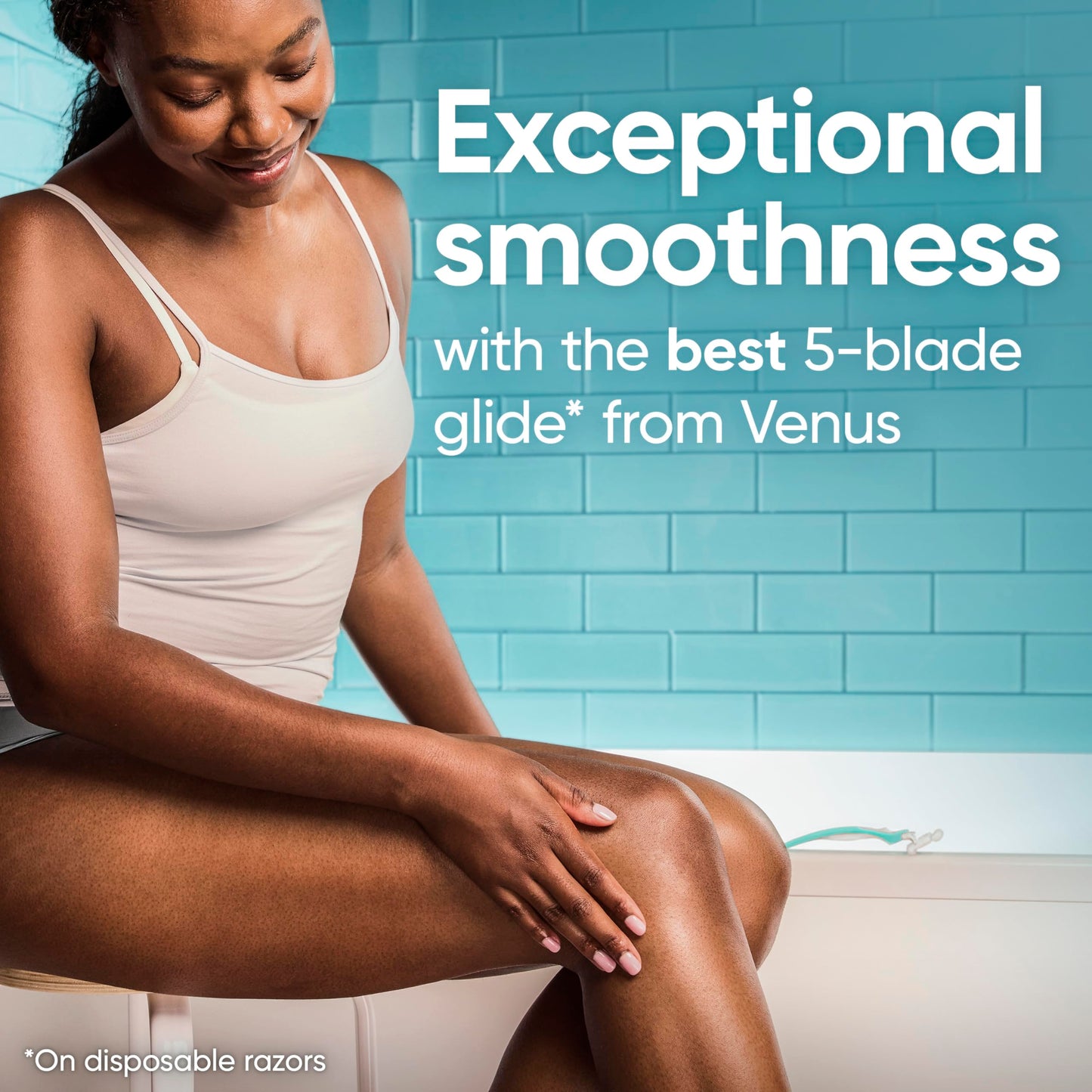 Gillette Venus ComfortGlide Sensitive Disposable Razor for Women, 5 Blades with a Touch of Aloe, Water-Activated Moisture Bars, 2ct Beauty and Personal Care Gillette Venus