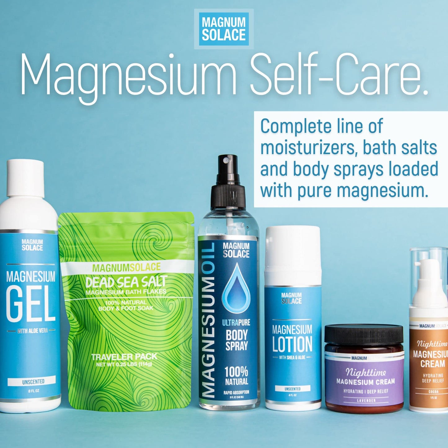 Magnesium Flakes for Bath - Magnesium Chloride Flakes - Dead Sea Salts for Soaking, 10 LBS Beauty & Personal Care Magnum Solace