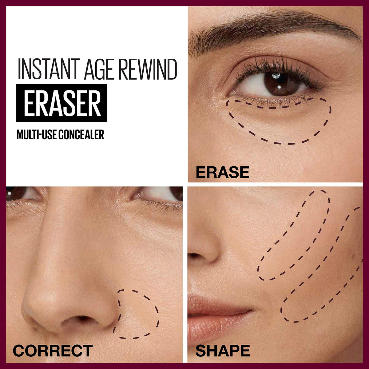 Maybelline Instant Age Rewind Eraser Dark Circles Treatment Multi-Use Concealer, Medium, 0.2 Fl Oz (Pack of 2) Beauty & Personal Care MAYBELLINE