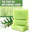 Tea Tree Soap, Relief Soap Bar Infused with Tea Tree Oil, Natural Foot & Body Soaps for Healthy Skin,Relief Soap Bar Infused with Tea Tree Oil,Gentle Beauty & Personal Care Llkpuygts