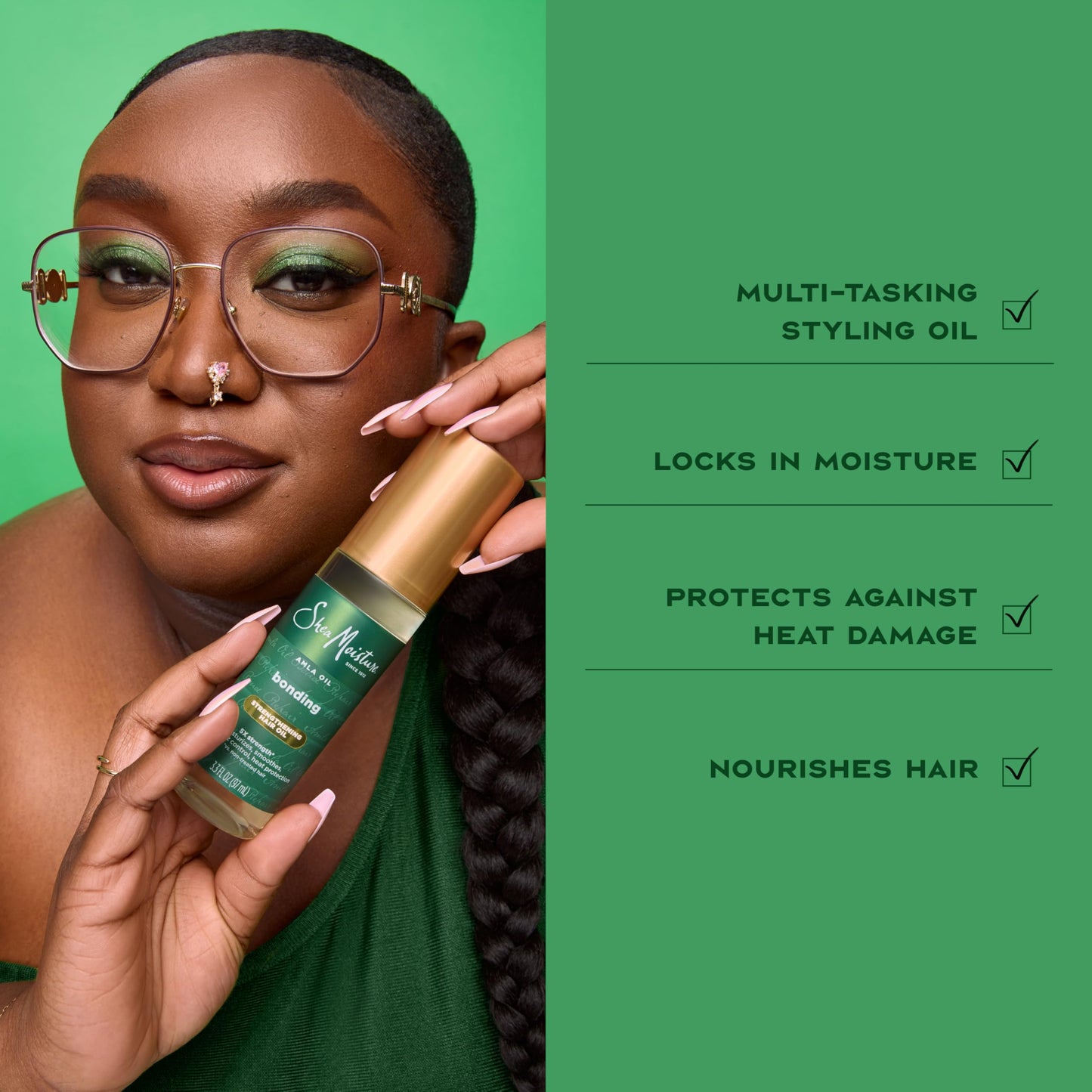 Shea Moisture Bonding Oil Amla Oil To Protect, Strengthen And Smooth Hair With Amla Oil And Fair-Trade Shea Butter With 5X Strength And 24-Hour Frizz Beauty & Personal Care SheaMoisture