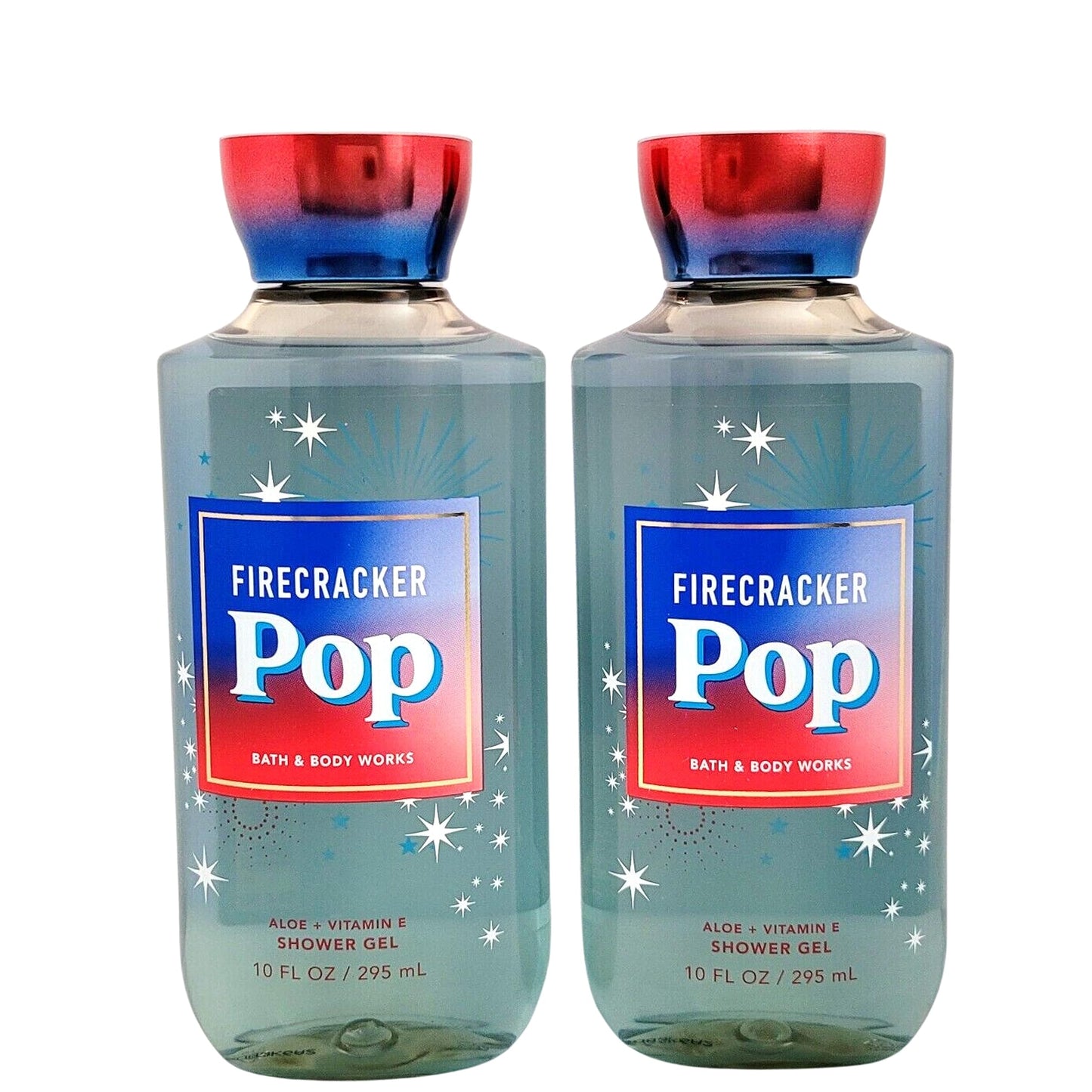 Bath & Body Works Shower Gel Gift Set 10oz Each Pack of 2 (Firecracker Pop) 10.00 Ounce (Pack of 2) Beauty & Personal Care Bath & Body Works
