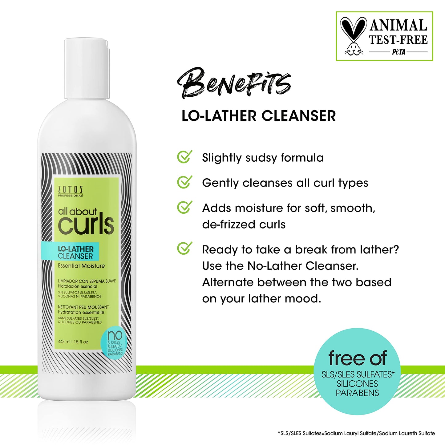 ALL ABOUT CURLS Lo-Lather Cleanser Shampoo | Essential Moisture | Gentle Cleansing | Slightly Sudsy | All Curly Hair Types | Cruelty Free | Sulfate Beauty & Personal Care ALL ABOUT CURLS