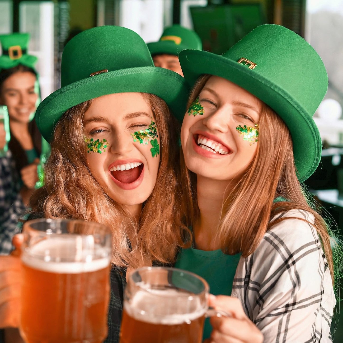 ST Patricks Day Glitter Gel Stick, Color-Changing in Different Lighting, for Body, Face & Hair (Shamrock) Beauty & Personal Care CiikDux