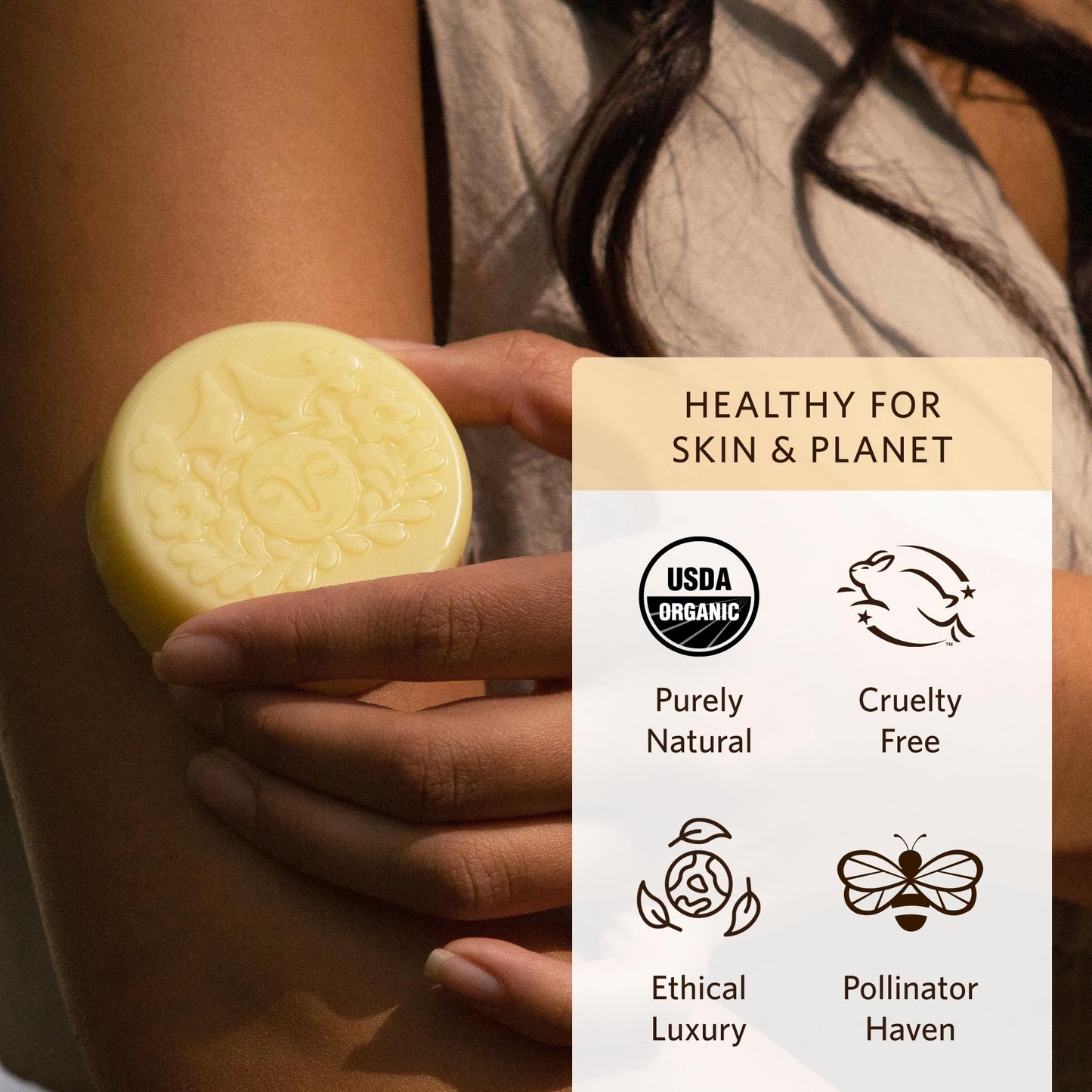 Moon Valley Organics Herbal Lotion Bar in Coconut Lemon, Moon Melt Bar, Calendula and Comfrey, Beeswax, Heal and Restore Chapped Skin, Soothing Beauty & Personal Care Moon Valley Organics