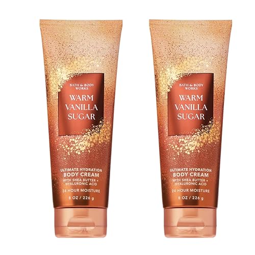 Bath & Body Works Warm Vanilla Sugar Body Cream, Ultimate Hydration Moisturizer with Shea Butter & Hyaluronic Acid for Dry Skin, Sparkling Sugar Beauty & Personal Care Bath & Body Works