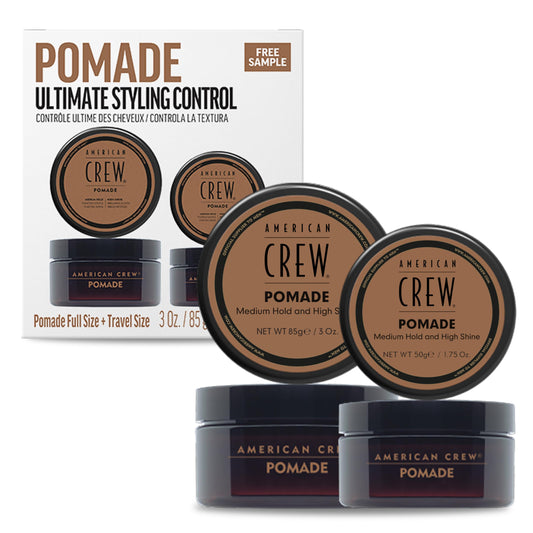 American Crew Men's Hair Pomade, Like Hair Gel with Medium Hold & High Shine, Travel Size, Duo Gift Set Beauty & Personal Care AMERICAN CREW
