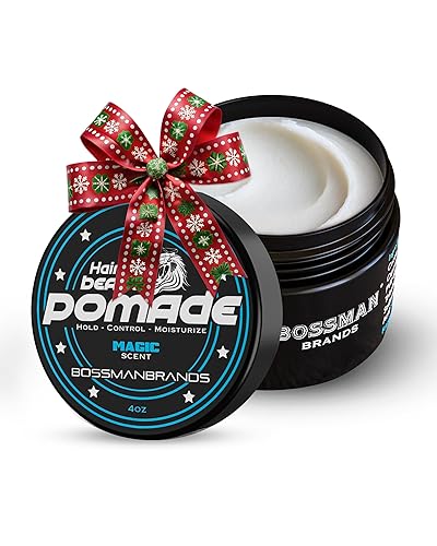 Bossman Hair & Beard Pomade for Men (Magic Scent) - Medium Hold & Moisturizing for Hair, Beard & Mustache Styling - Made in USA Beauty & Personal Care Bossman