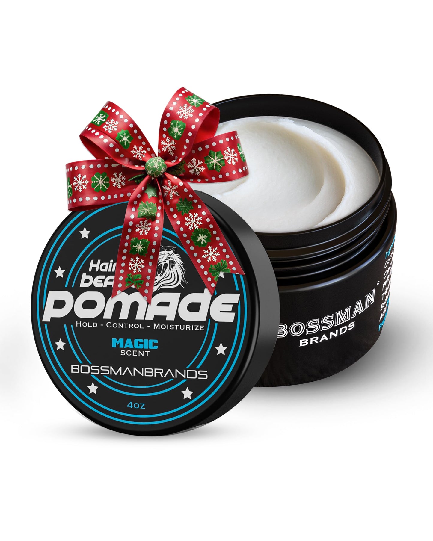 Bossman Hair & Beard Pomade for Men (Magic Scent) - Medium Hold & Moisturizing for Hair, Beard & Mustache Styling - Made in USA Beauty & Personal Care Bossman
