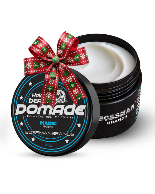 Bossman Hair & Beard Pomade for Men (Magic Scent) - Medium Hold & Moisturizing for Hair, Beard & Mustache Styling - Made in USA Beauty & Personal Care Bossman