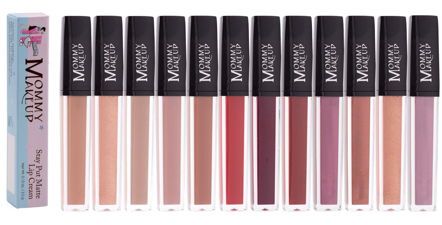 Mommy Makeup Stay Put Matte Lip Cream - Kiss-proof, Transfer-proof, Waterproof, Long Lasting Lipstick - Non-Drying Formula Infused with Vitamin E Beauty & Personal Care Mommy Makeup