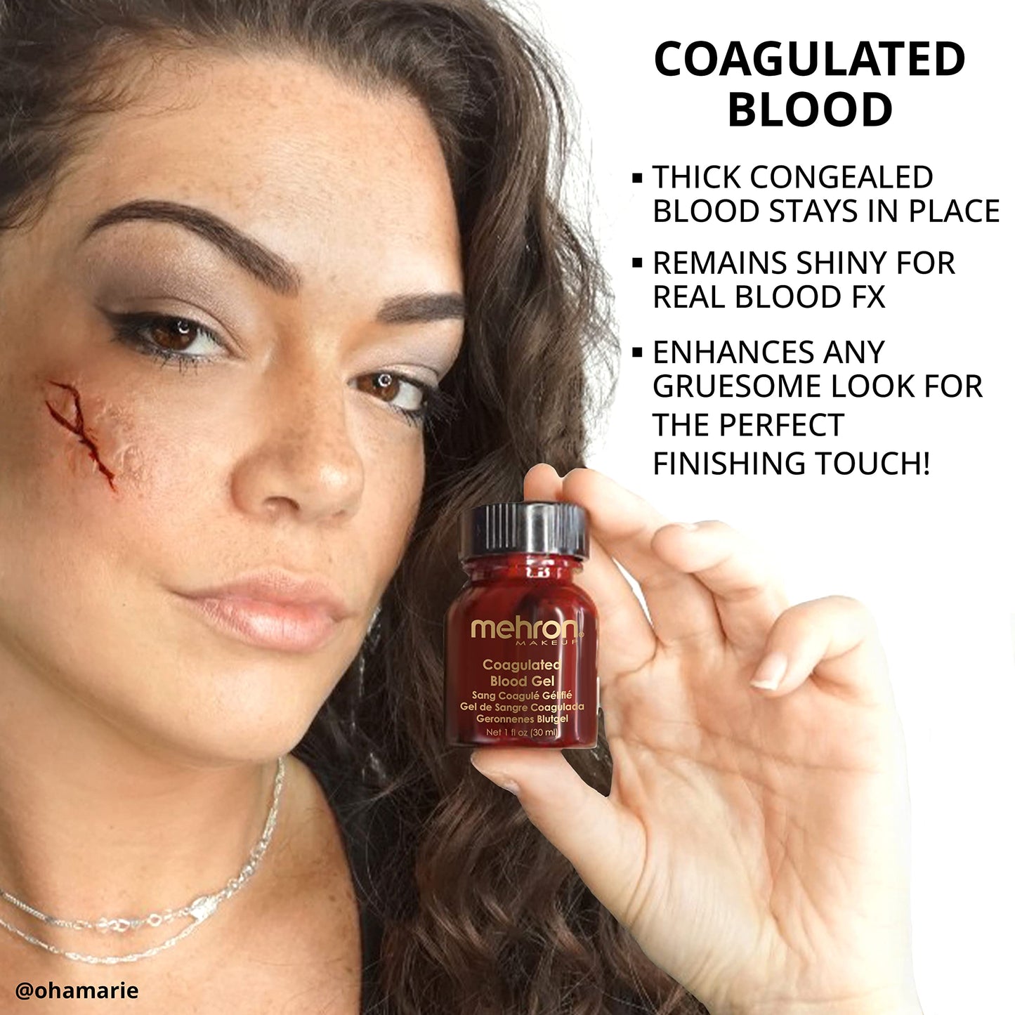 Mehron Makeup Coagulated Blood | Fake Blood | SFX Makeup for Halloween | 0.25 oz (7.4 g) | Made in the USA Beauty & Personal Care Mehron