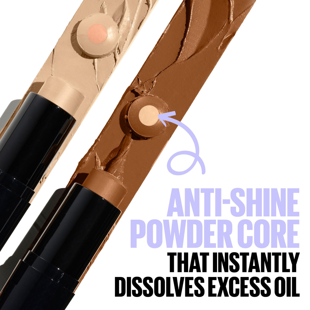 Maybelline Fit Me Shine-Free + Balance Foundation Stick, Multi-Use Face Makeup and Contour Stick For Natural, Matte Coverage, Ivory, 1 Count Beauty & Personal Care MAYBELLINE