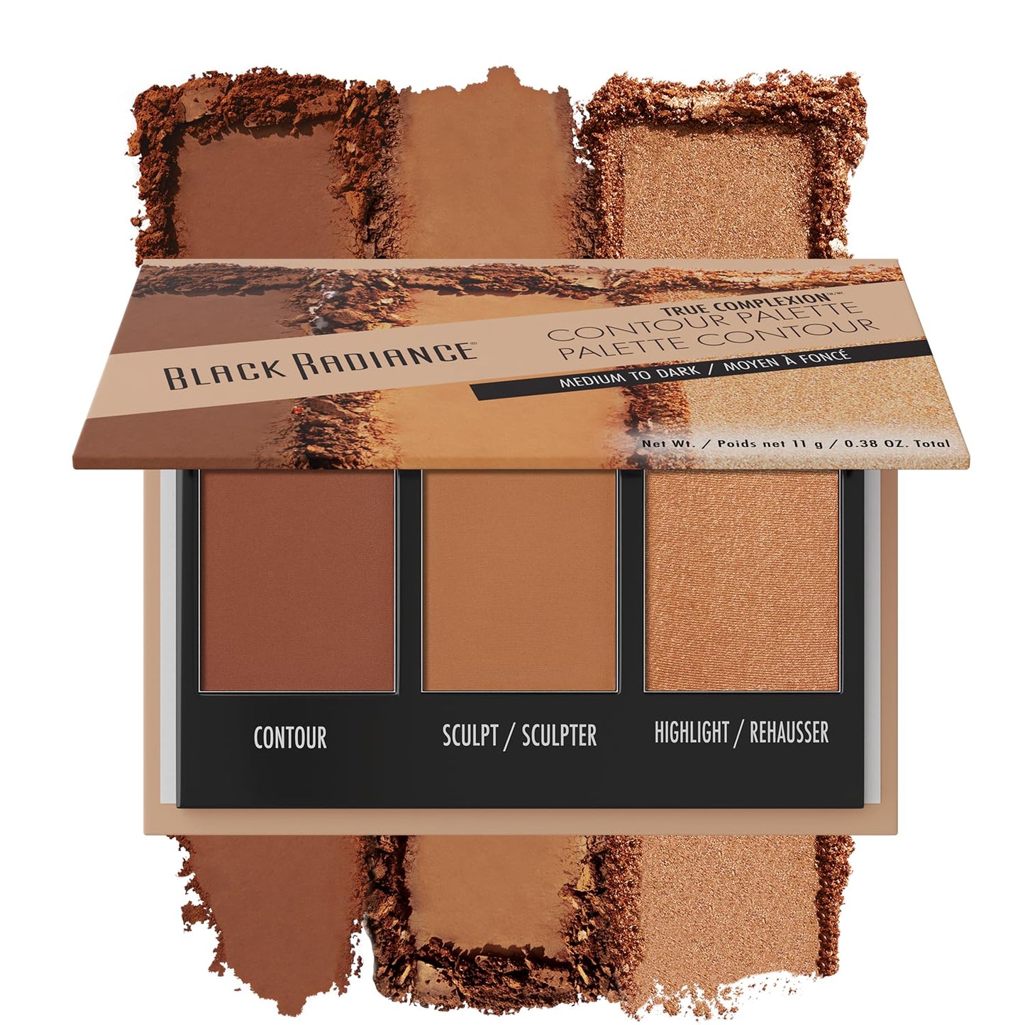 Black Radiance True Complexion Contour Palette, Medium to Dark, 0.38 Ounce Beauty and Personal Care Black Radiance Default Title