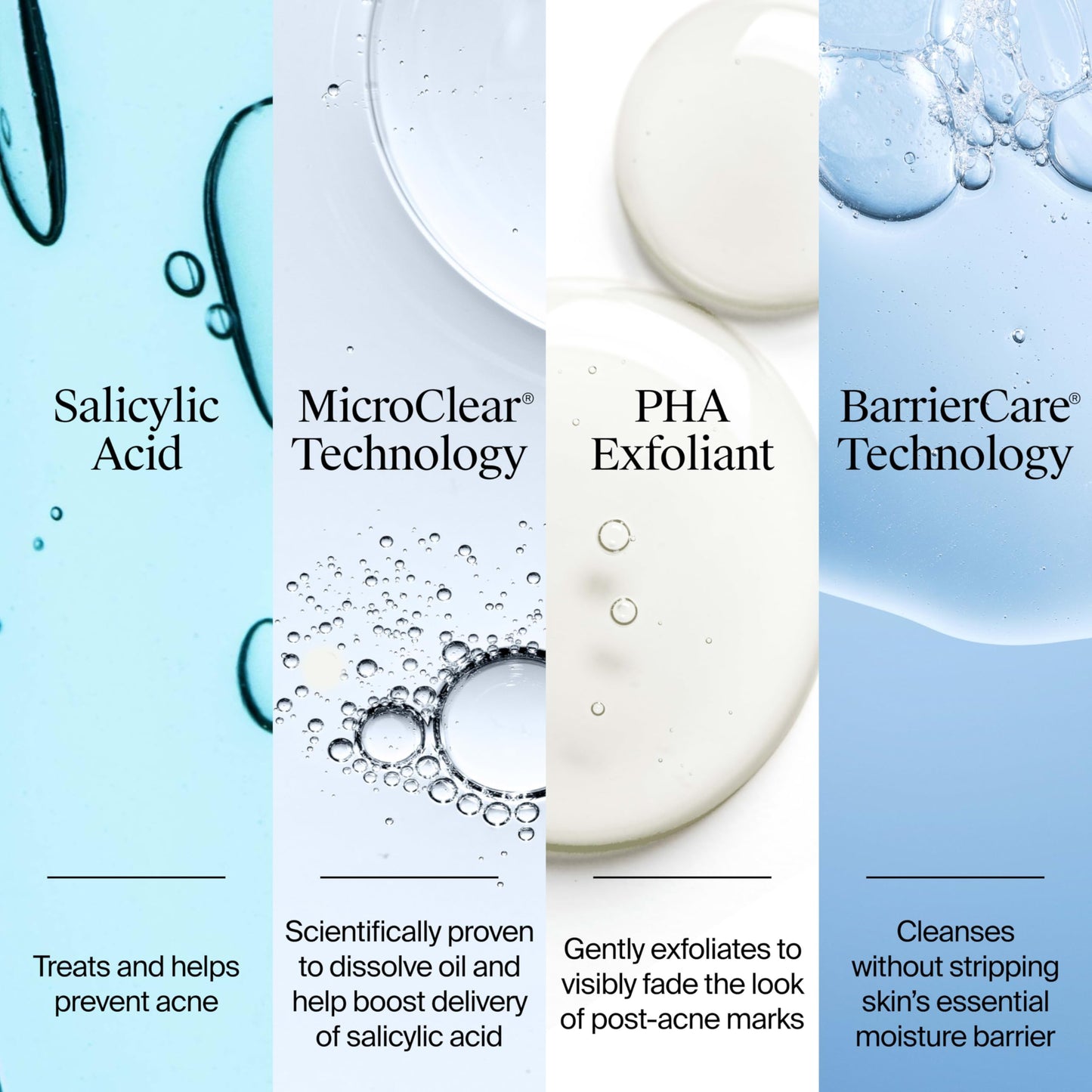 Neutrogena Evenly Clear Acne Cleanser with 2% Salicylic Acid & 2% PHA Exfoliant, Gentle Foaming Face Wash Clears Clogged Pores & Blackheads While Beauty & Personal Care Neutrogena