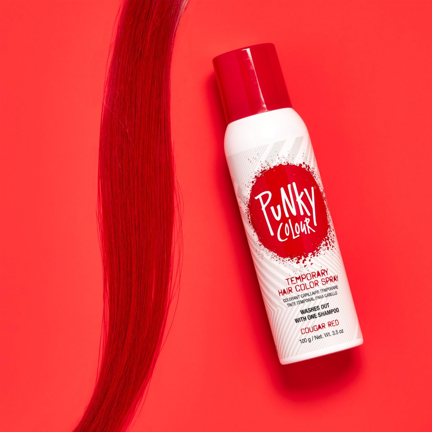 Punky Temporary Hair Color Spray, Cougar Red, Non-Damaging Spray-On Hair Dye Instant Vivid Hair Color, 3.5 oz, 1-Pack Beauty & Personal Care Punky