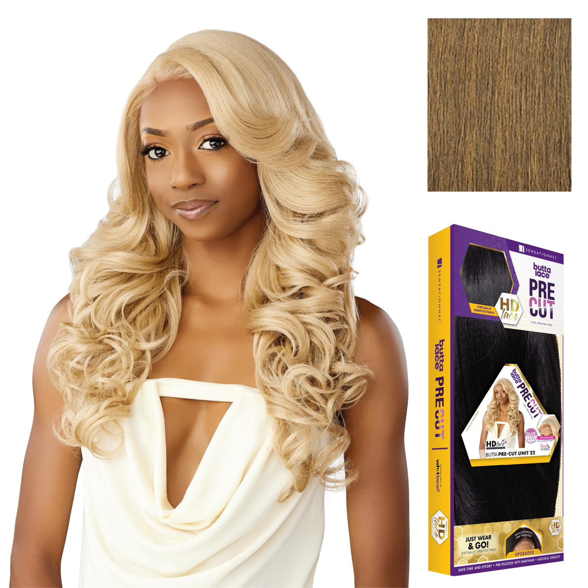 Sensationnel Butta Lace Precut Wig-Unit 22, MOCHABROWN