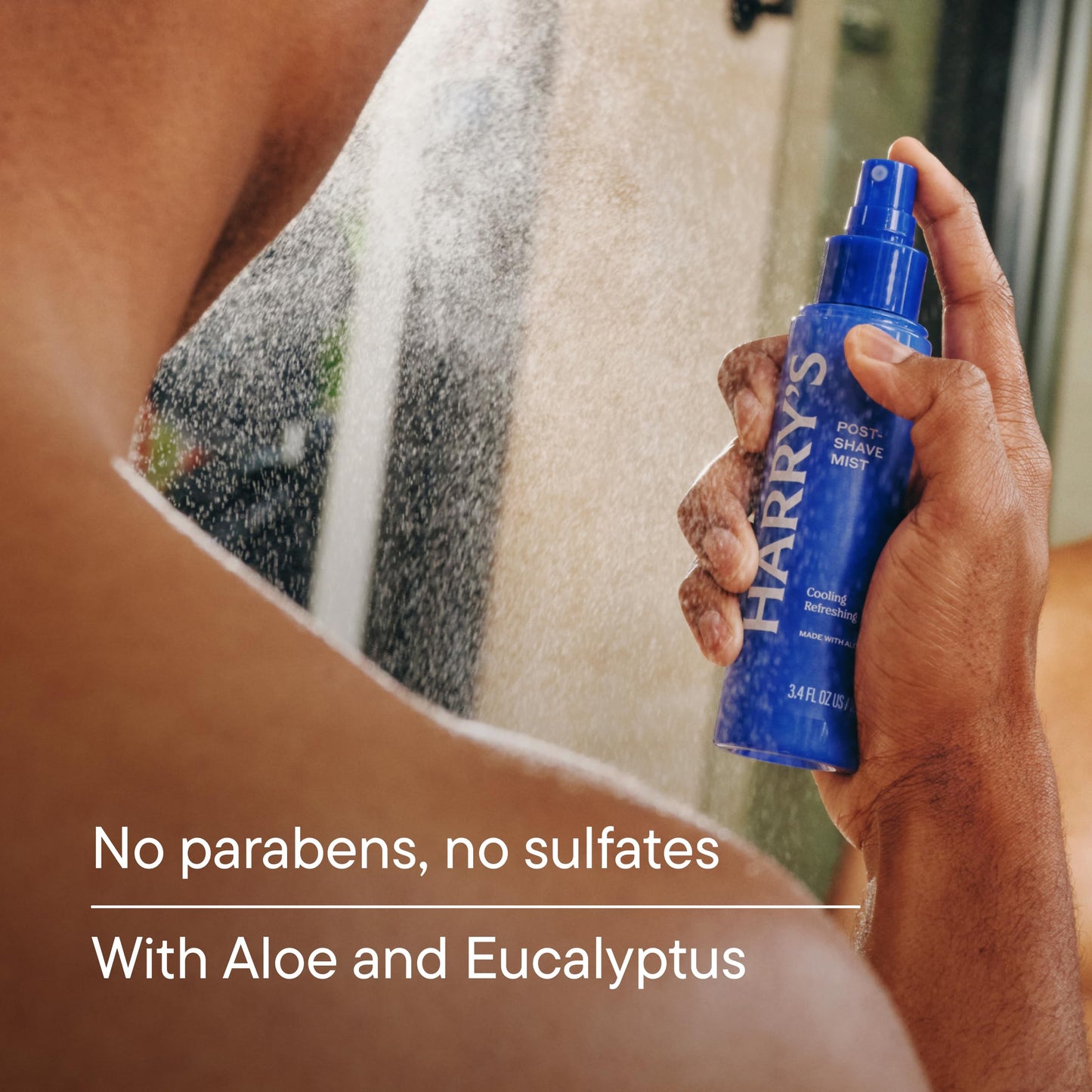 Harry's Post-Shave Mist for Men with Aloe, Eucalyptus, and Tea Tree, Soothes and Hydrates Skin After Shaving, 3.4 fl oz (Pack of 2) - TSA Approved Beauty and Personal Care Harry's
